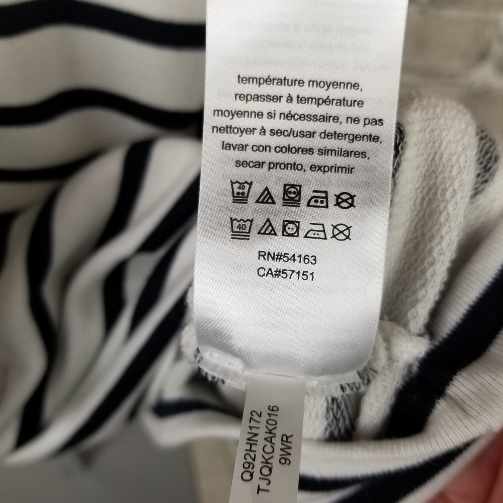 Tommy Hilfiger Sweatshirt Striped Spellout Large - Picture 8 of 8